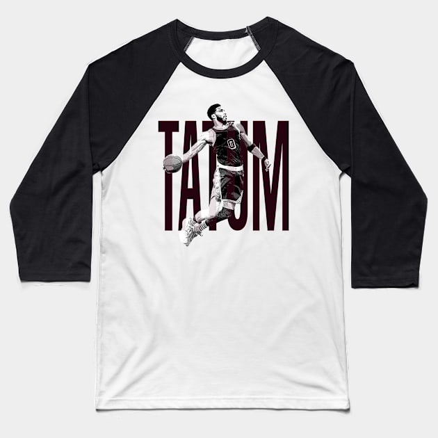 Jayson Tatum Baseball T-Shirt by ConcreteBasketballDesign